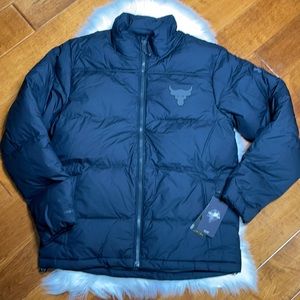 NWT Under Armor project Rock men’s down jacket L